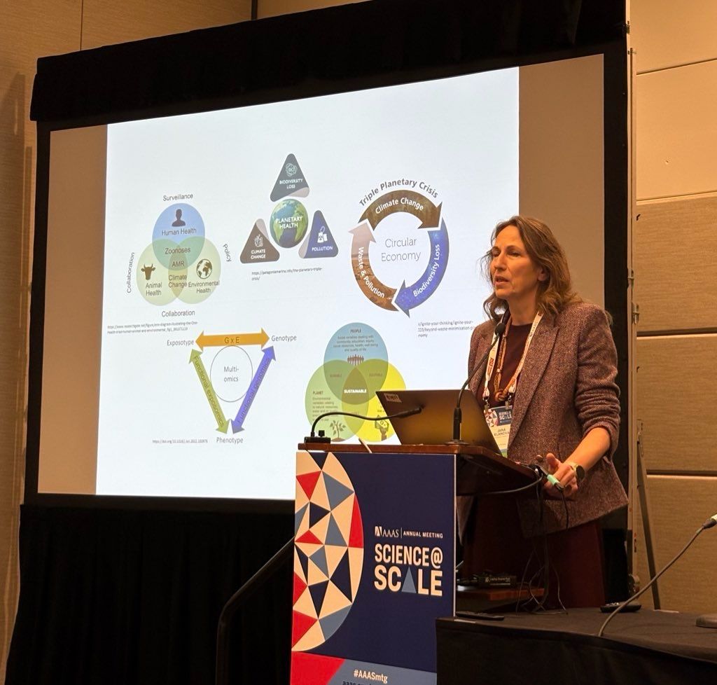 Dr. Klánová presentation “Searching for unifying scientific framework” during the “Planetary Health, Novel Entities & Chemistry for the Future” panel.