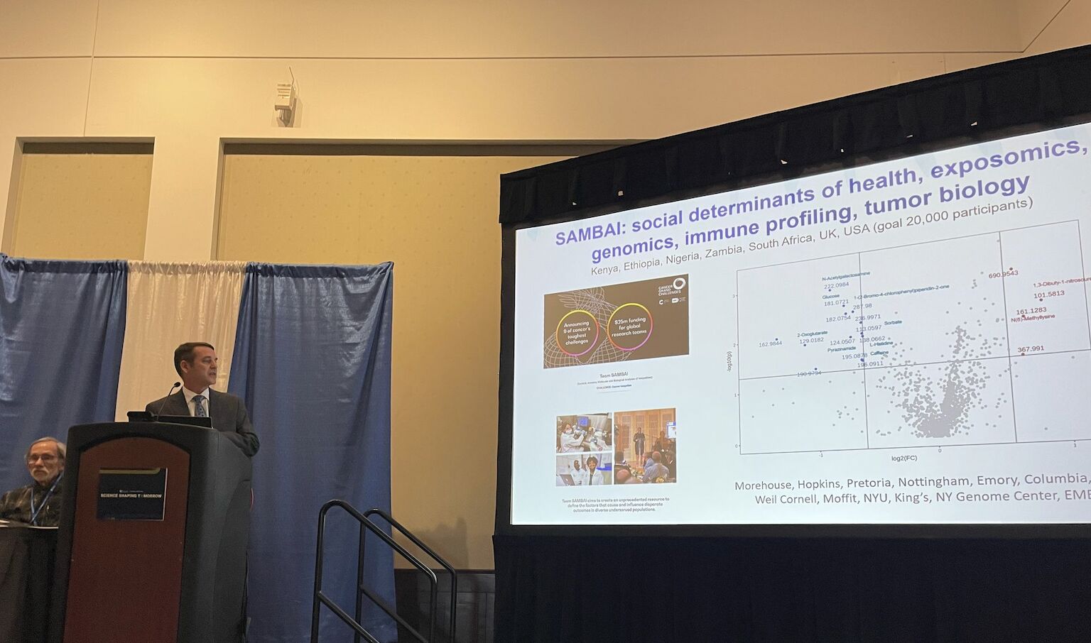 Gary W. Miller, PhD presenting during &ldquo;After the Genome: What Comes Next and Are We Ready?&rdquo; about how his team is using exposomics to study environmental factors and how they affect biological processes to influence living organisms.