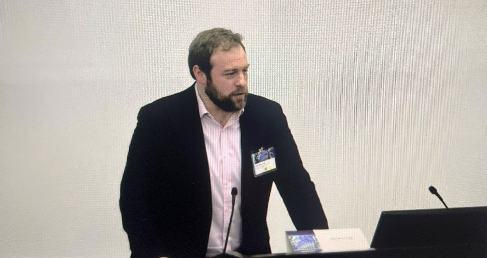 NIEHS Director Kyle Walsh presenting on day two of the workshop.