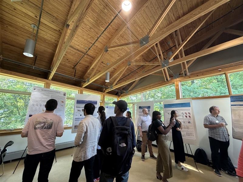 Poster session on the Advancing the Exposome, Environmental Data Science, and Biological and Molecular Mechanisms.