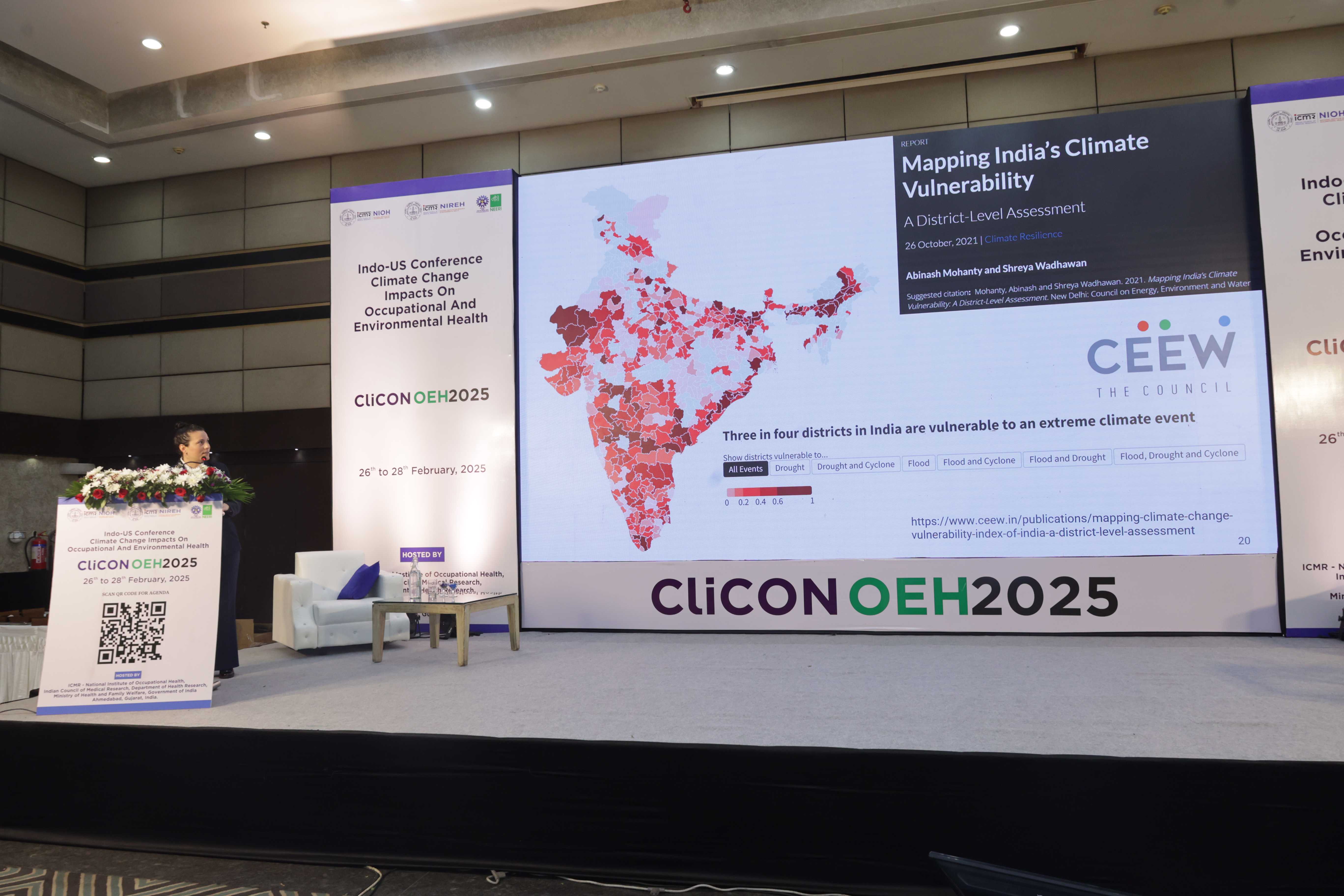 Rima Habre, ScD, University of Southern California, presenting her plenary at CliCON OEH2025
