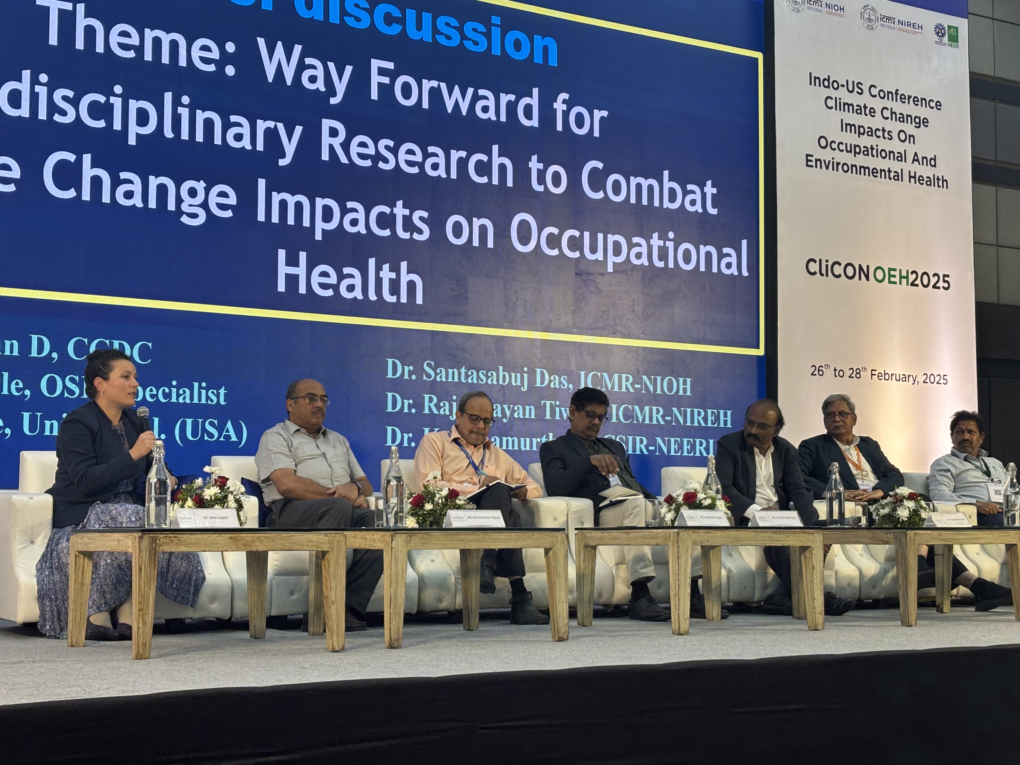 Panel discussion entitled &ldquo;Way Forward for Interdisciplinary Research to Combat Climate Change Impacts on Occupational Health.&rdquo;