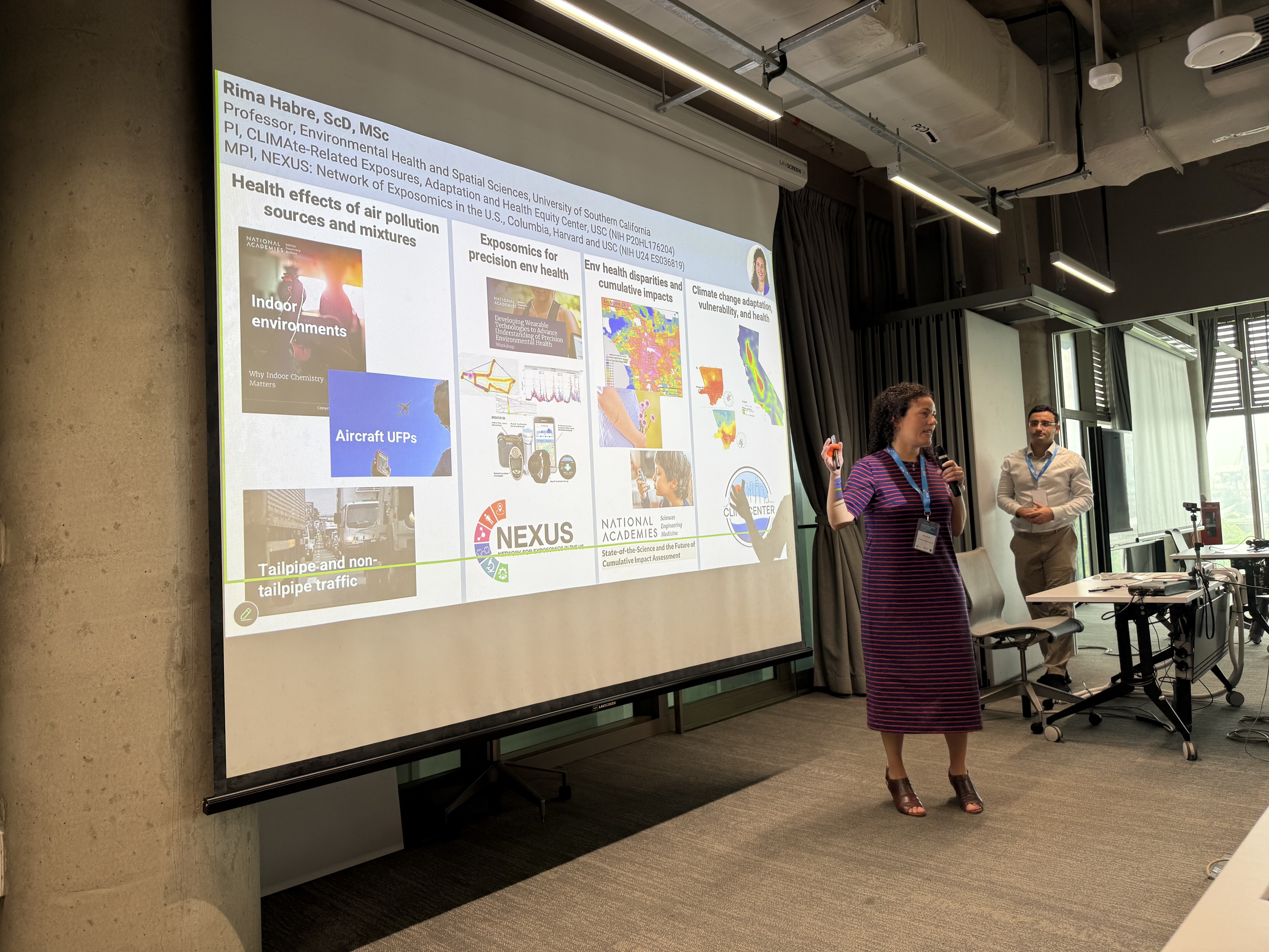 NEXUS MPI Rima Habre, ScD, University of Southern California presenting at the workshop.