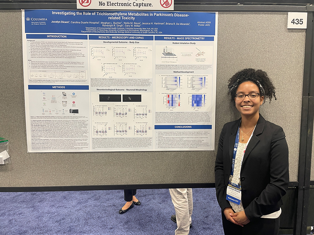 Jocelyn Dicent poster presentation at The Society of Toxicology (SOT) 2025 Annual Meeting titled &ldquo;Investigating the Role of Trichloroethylene Metabolites in Parkinson’s Disease-related Toxicity&rdquo;