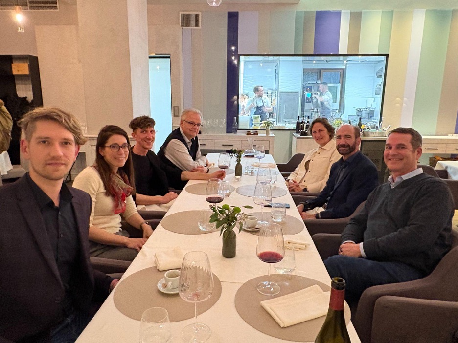 Dinner in Brno with Dr. Snyder and members of EIRENE and NEXUS.