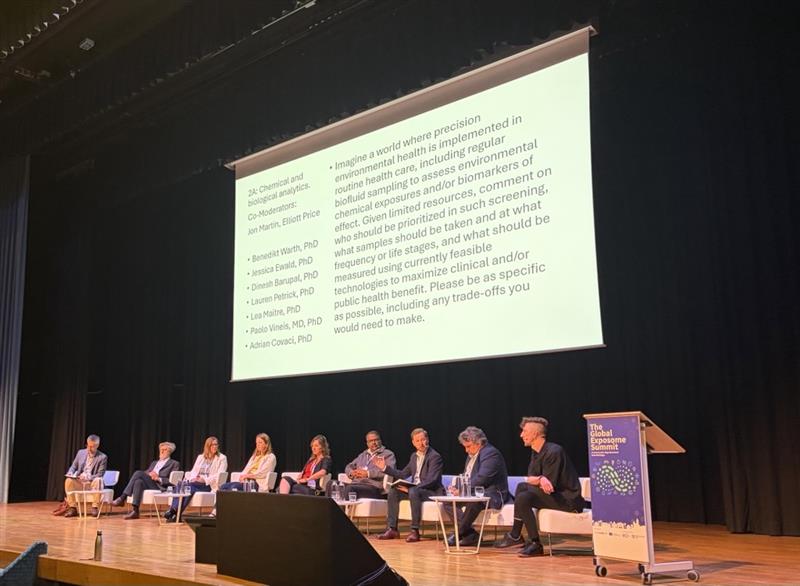 Panel Discussion “Chemical and biological analytics” at the Global Exposome Summit on day three.